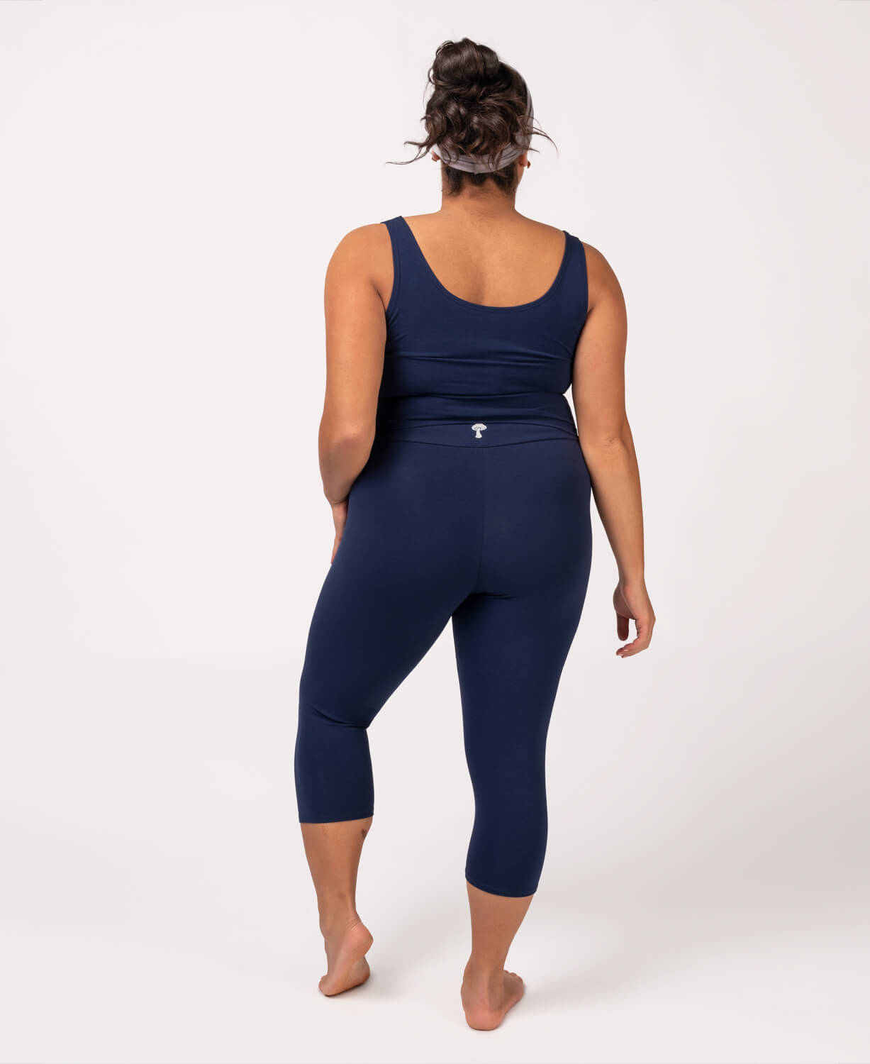 Closeout! Mini Mushroom Organic Cropped Tank Top Women