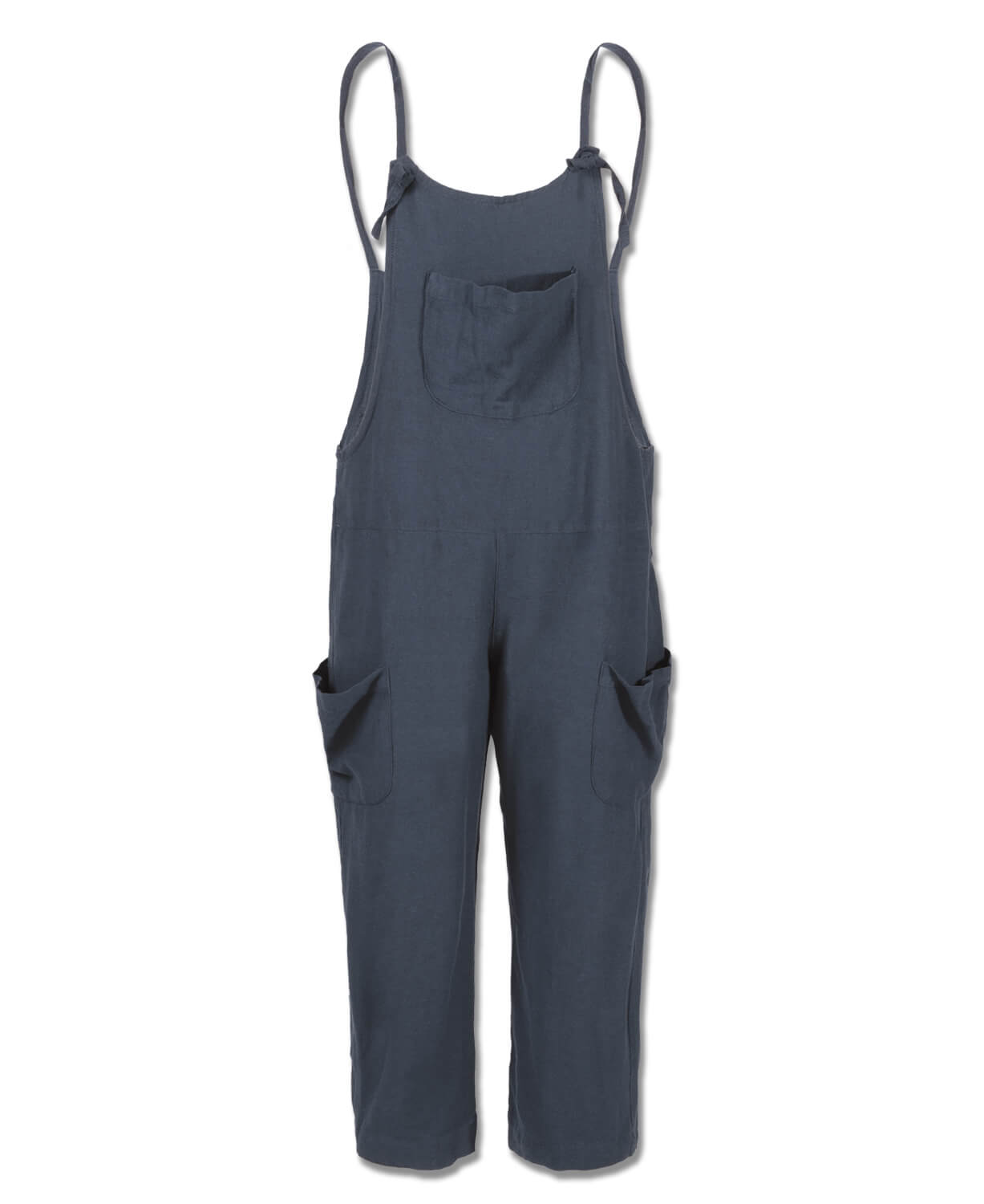 Midnight Charcoal Overalls on White Background from Soul Flower
