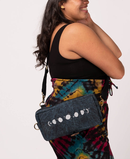 Moon Phases Hip Sling Bag - Moon Hip Sling Bag | Moon Fanny Pack | Soul Flower