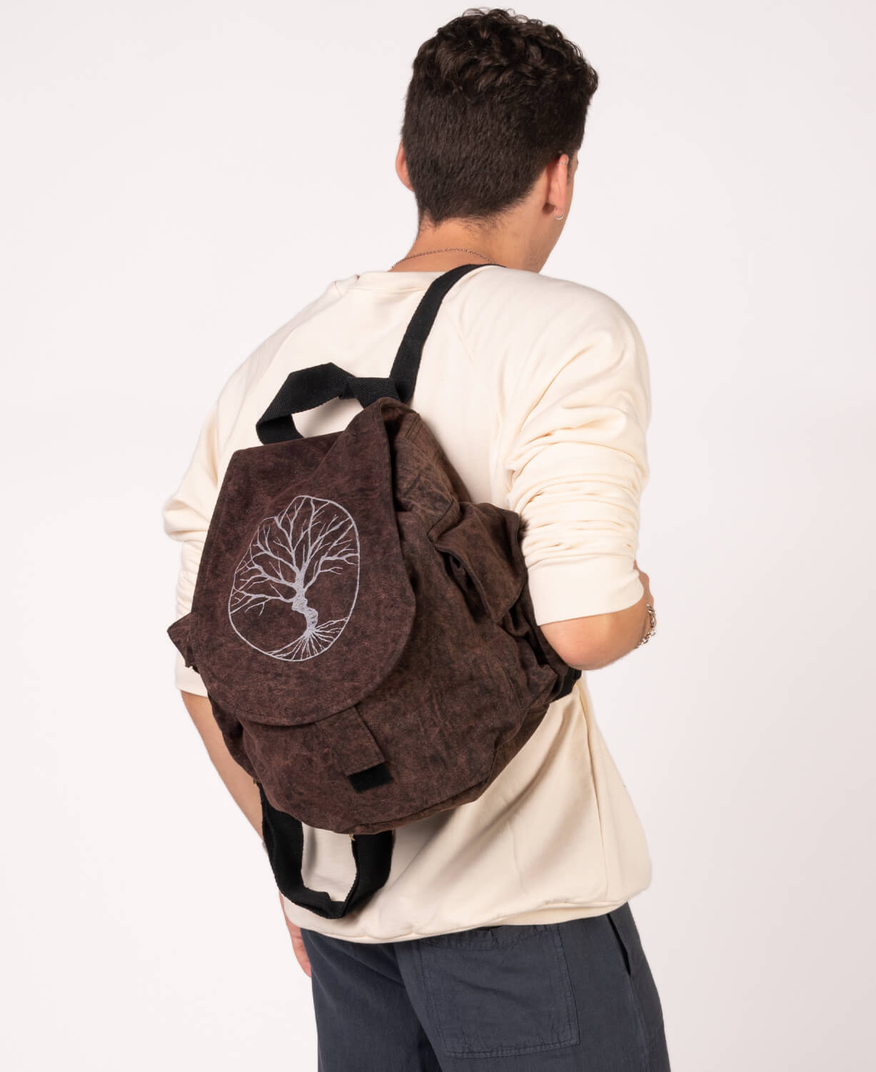 Sketchy Tree Slouchy Backpack