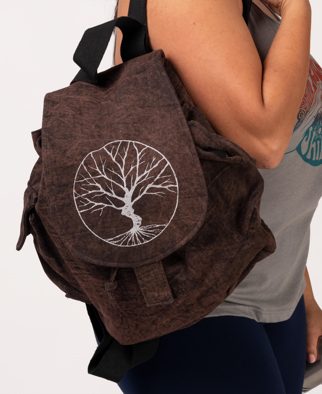 Sketchy Tree Slouchy Backpack