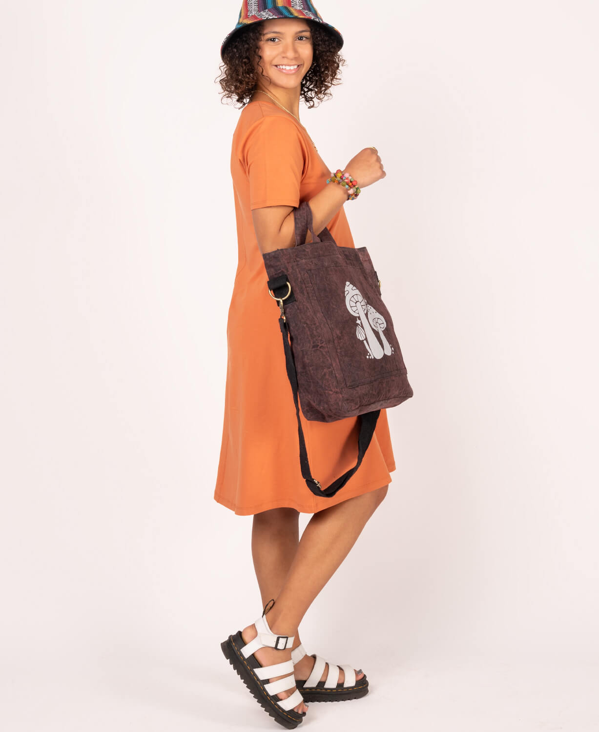 Three Little Mushrooms Forager Bag