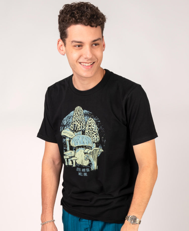 Mushroom Forager Organic T-Shirt - Unisex - Mushroom Forager Organic T-Shirt | Soul Flower Men