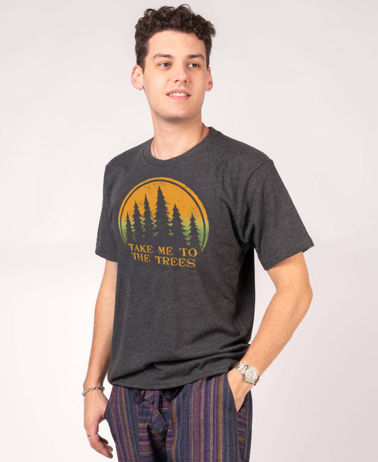 Take Me To The Trees Recycled T-Shirt - Unisex - Trees T-Shirt | Tree Lover Tee | Soul Flower Men