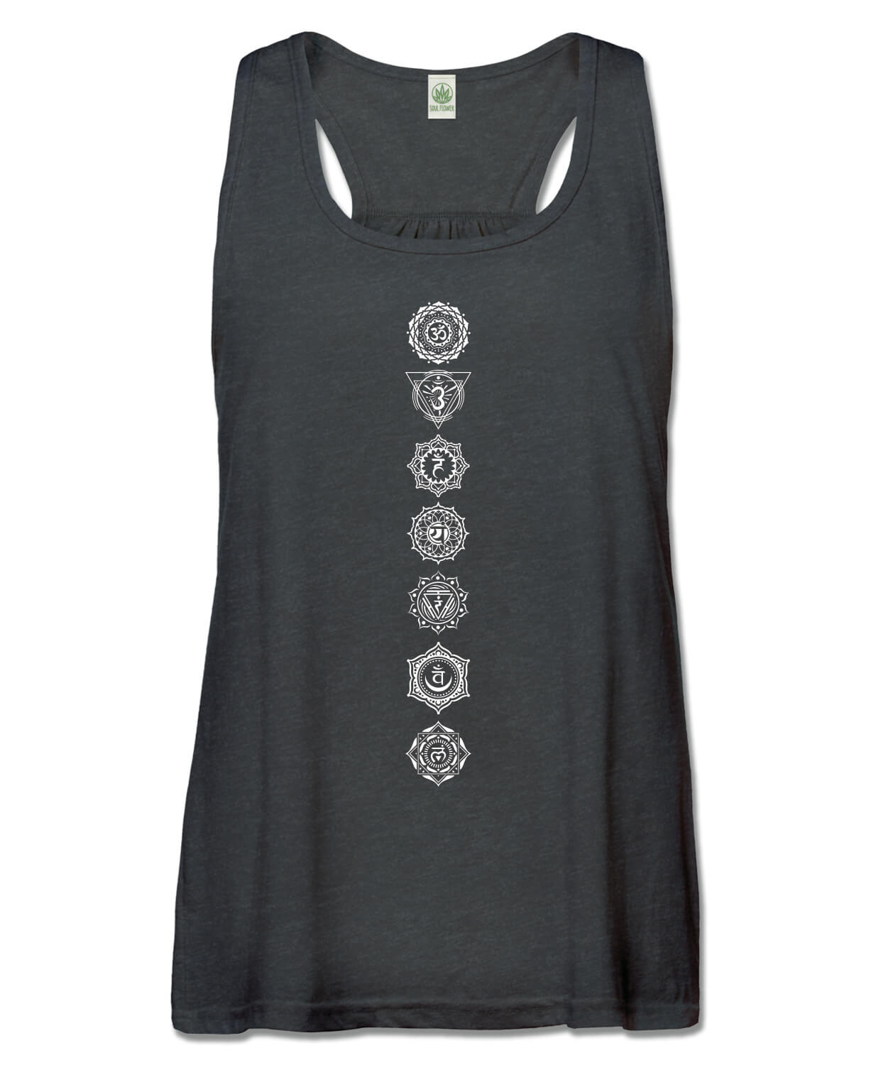 Chakras Recycled Racerback Tank