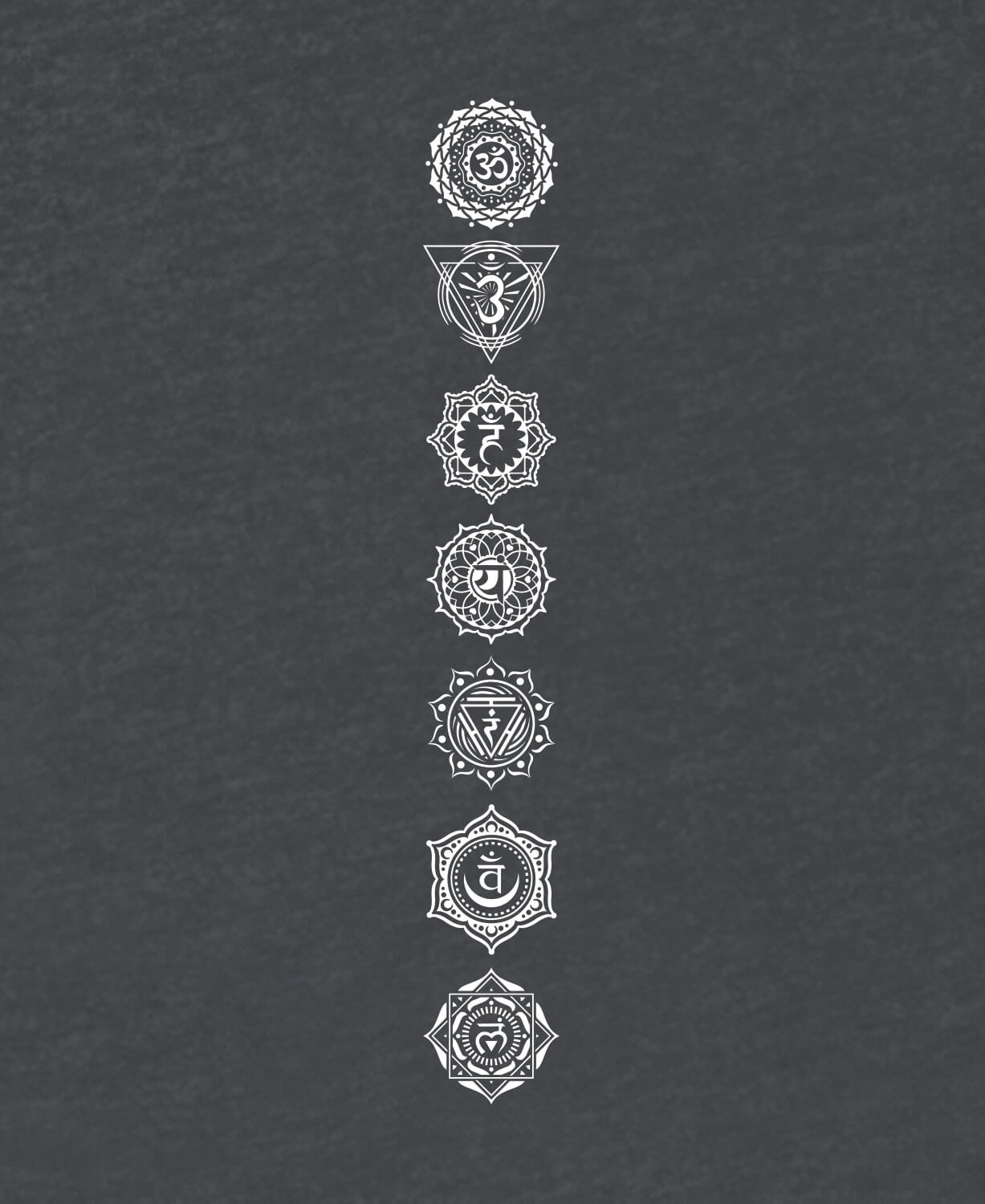 Chakras Recycled Racerback Tank