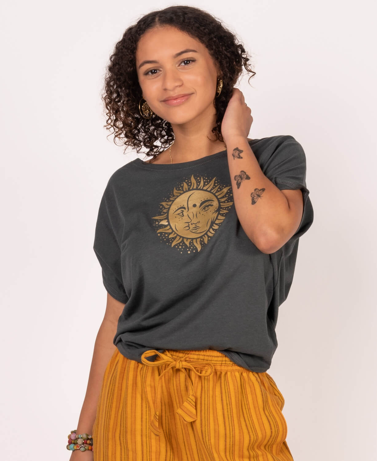 Sun and Moon Bamboo Viscose Dolman Top Women