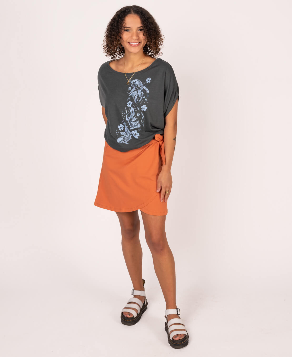 Lucky Koi Bamboo Viscose Dolman Top Women