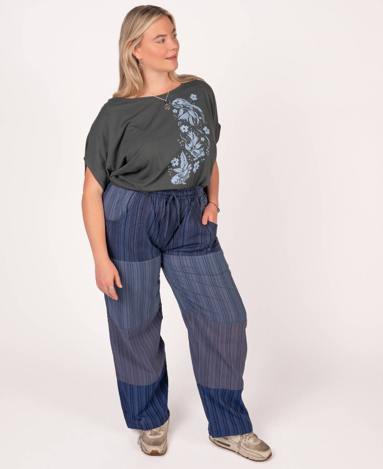 Lucky Koi Bamboo Viscose Dolman Top Women