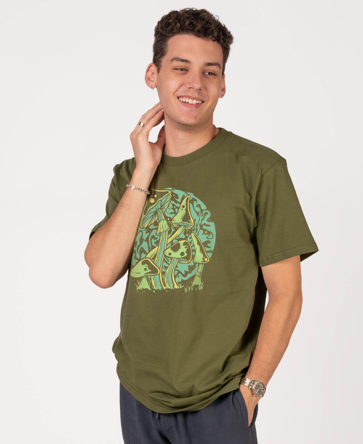 Psychedelic Mushrooms Organic T-Shirt - Unisex Men