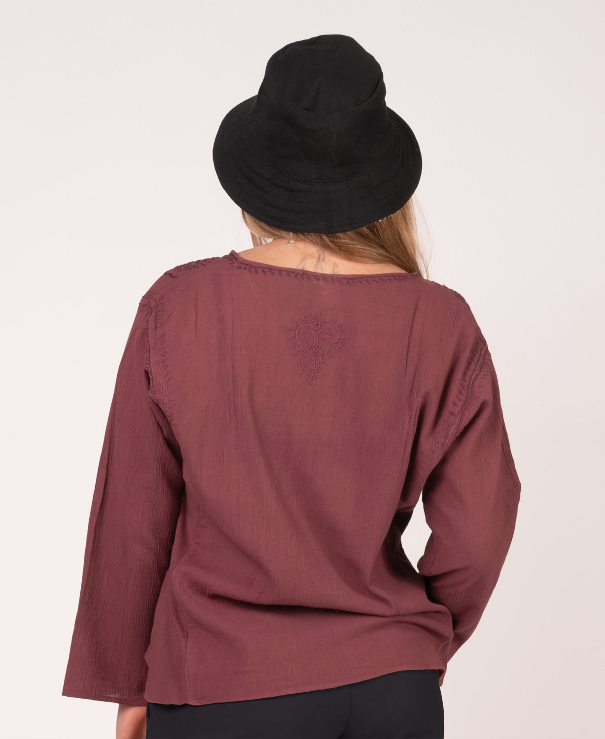 Reversible Rainbow and Black Canvas Bucket Hat