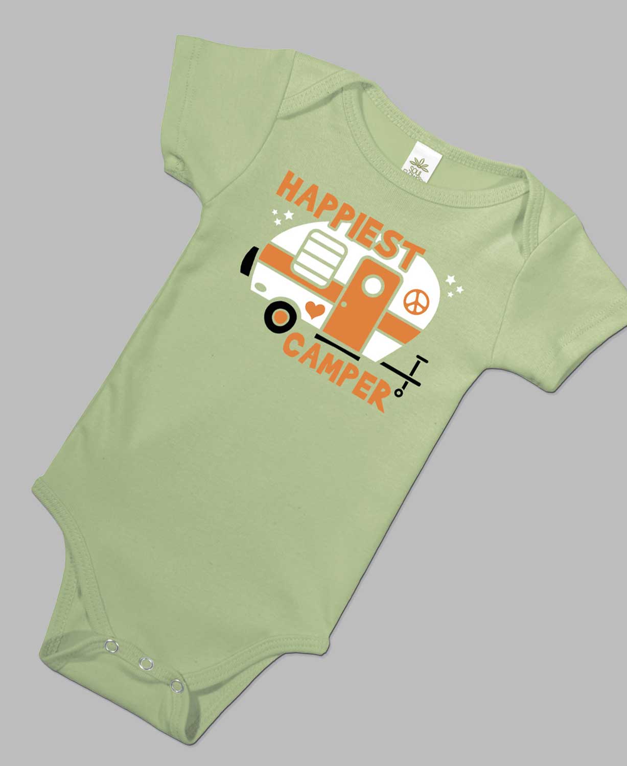 Closeout! Happiest Camper Organic Baby Bodysuit