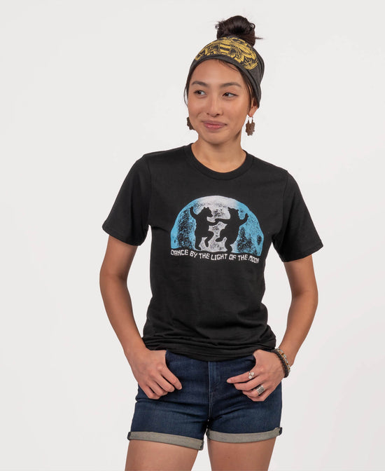 Closeout! Dancing Bears Organic T-Shirt - Unisex - Dancing Bears T-Shirt | Moon Tee | Soul Flower Women