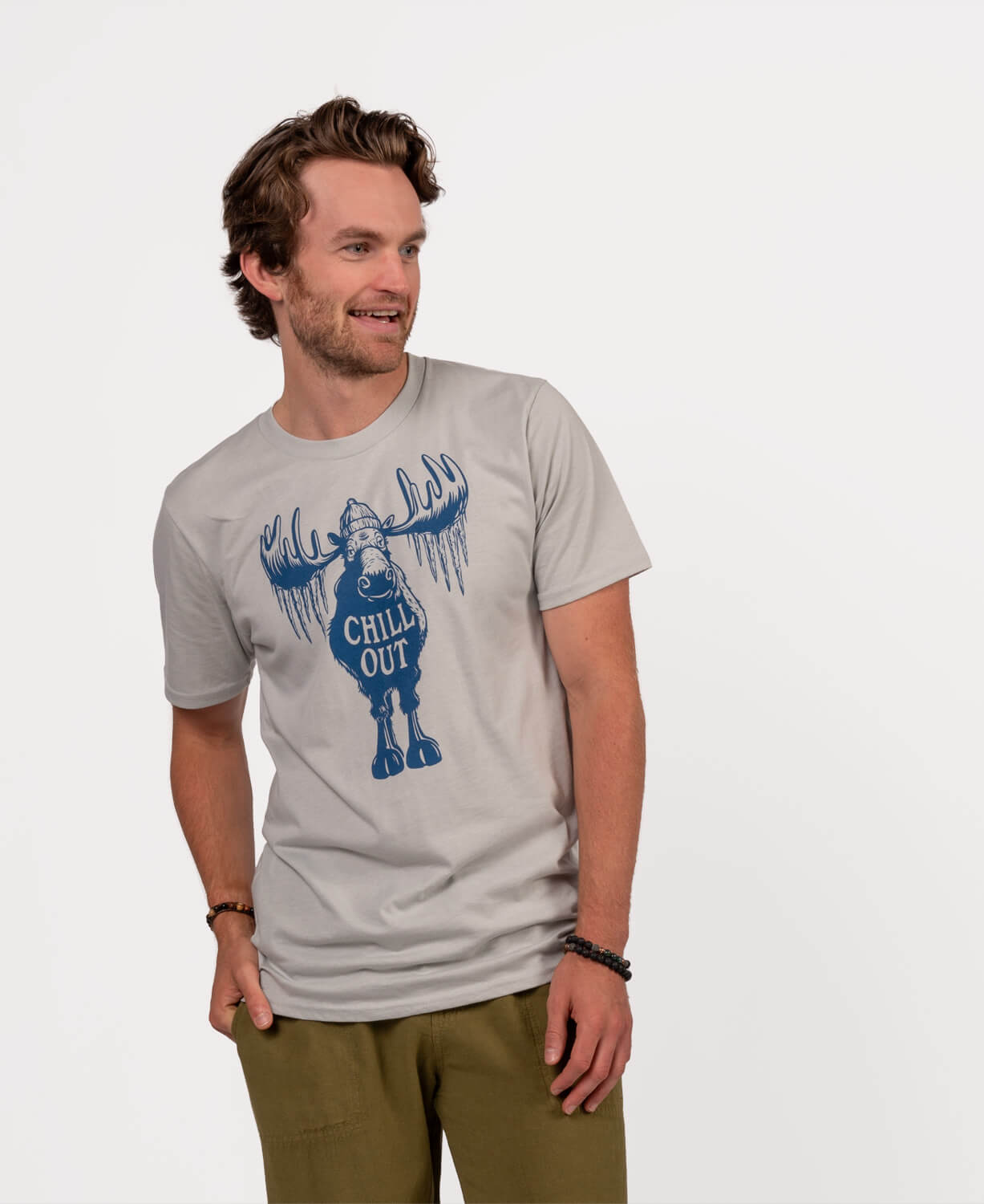 Chill Out Moose Organic T-Shirt - Unisex Men