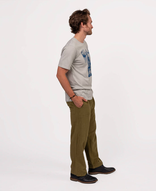Closeout! Chill Out Moose Organic T-Shirt - Unisex - Chill Out Moose T-Shirt | Cool Moose Tee | Soul Flower Men