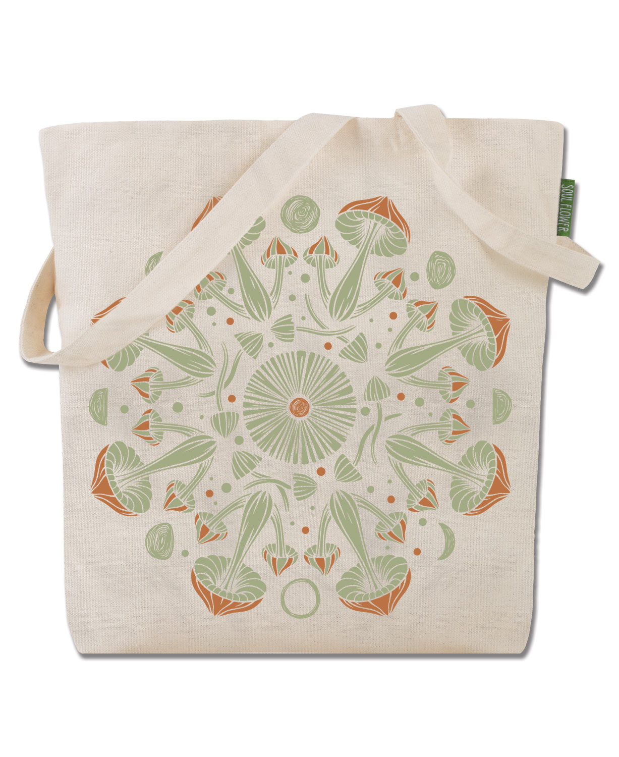 Mushroom Mandala Eco Tote Bag