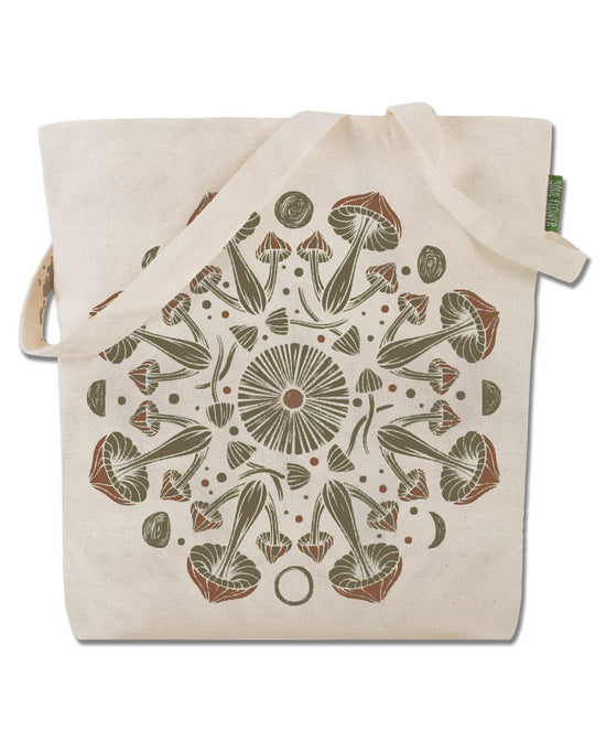Mushroom Mandala Eco Tote Bag
