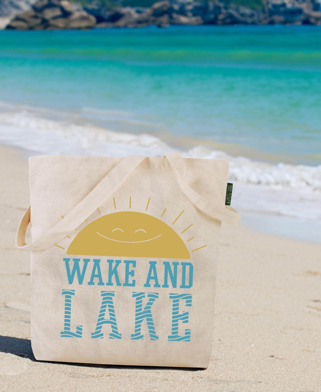 Wake And Lake Eco Tote Bag