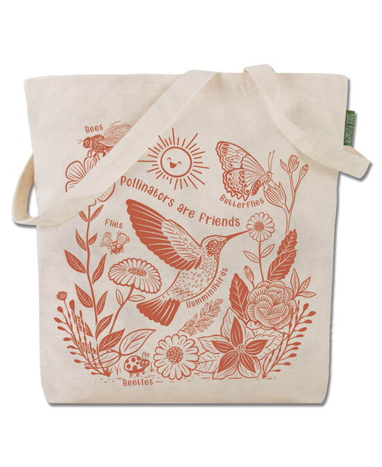 Pollinators Eco Tote Bag - Pollinators Are Friends Bag | Cute Totes | Soul Flower
