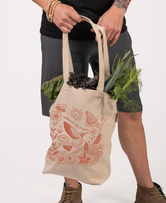 Pollinators Eco Tote Bag - Pollinators Are Friends Bag | Cute Totes | Soul Flower