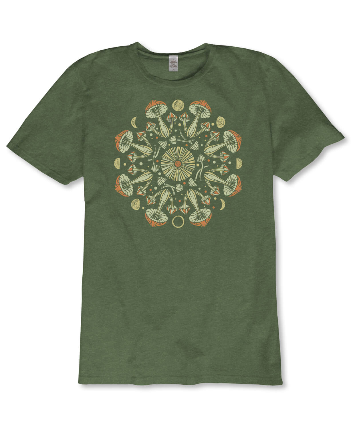 Mushroom Mandala Recycled T-Shirt - Unisex