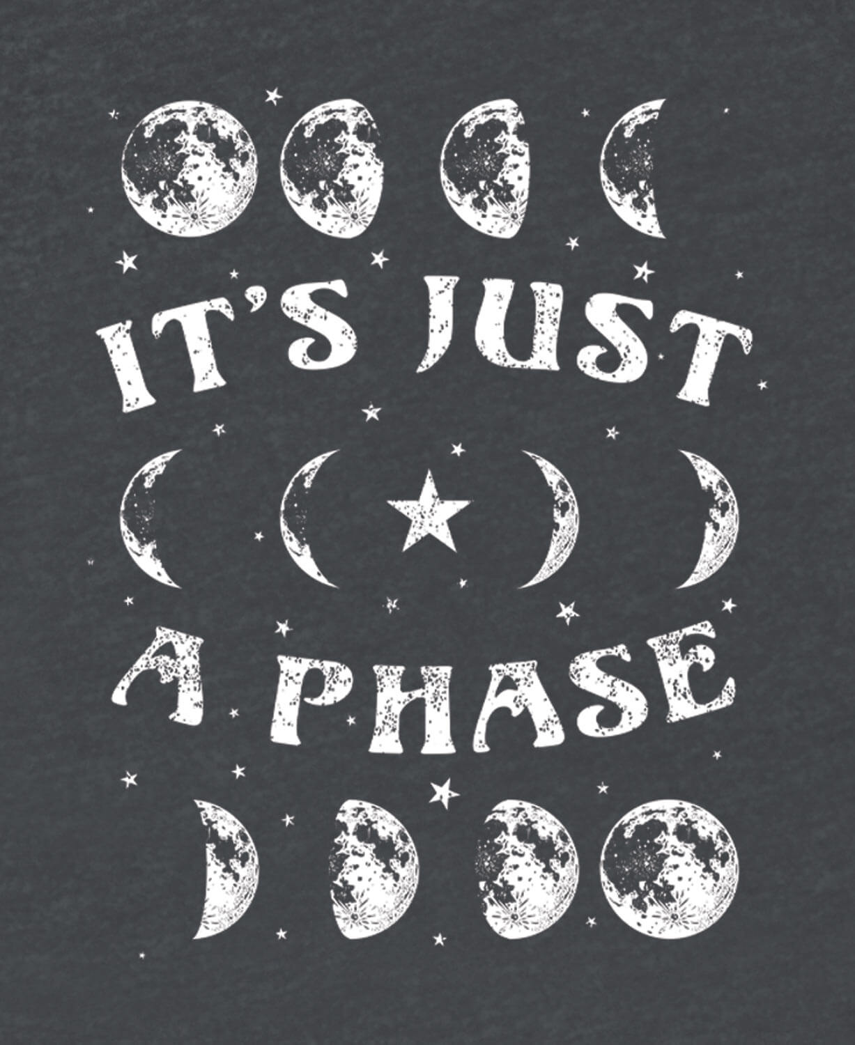 It's Just A Phase Moon Recycled T-Shirt - Unisex
