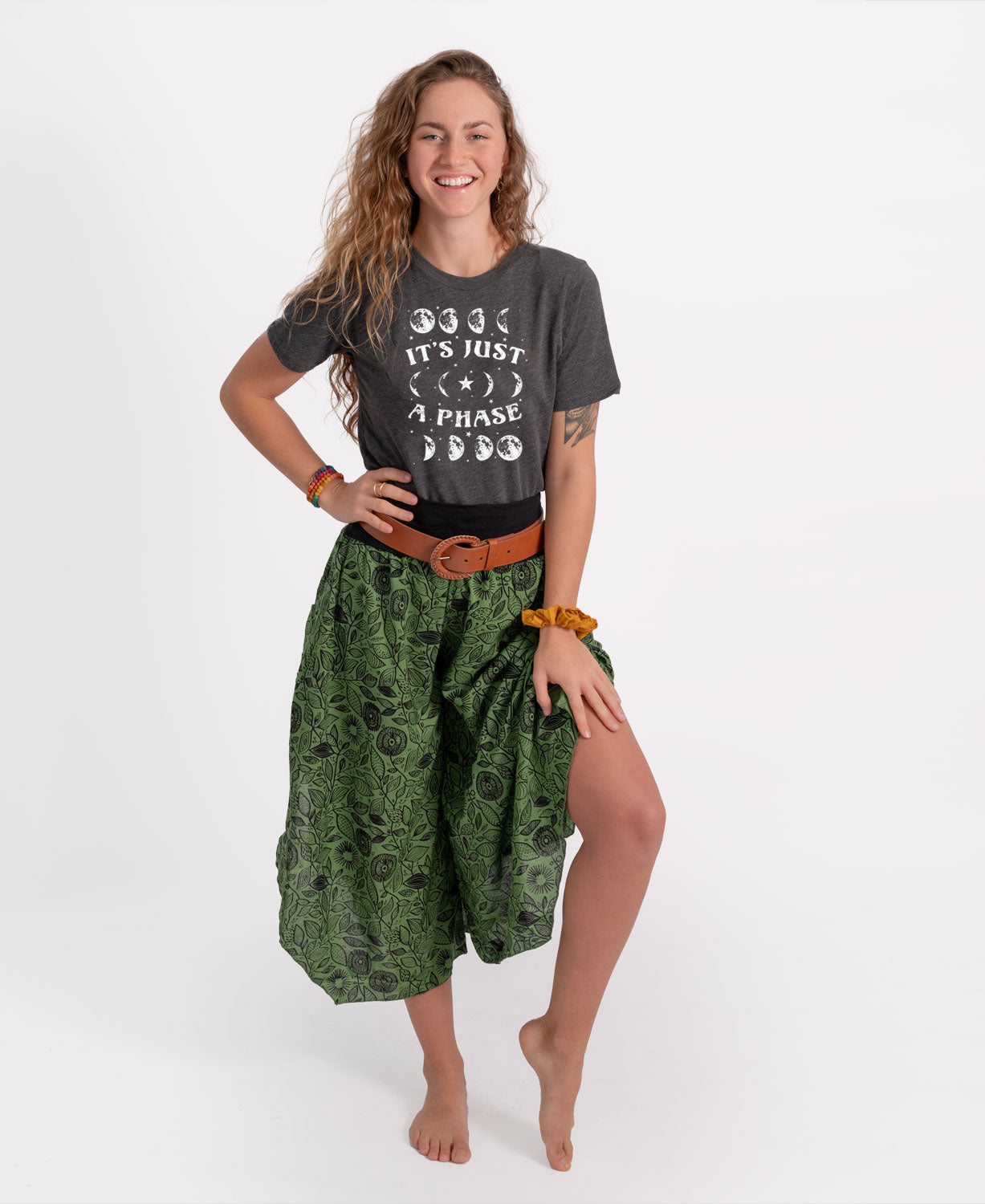 It's Just A Phase Moon Recycled T-Shirt - Unisex Women