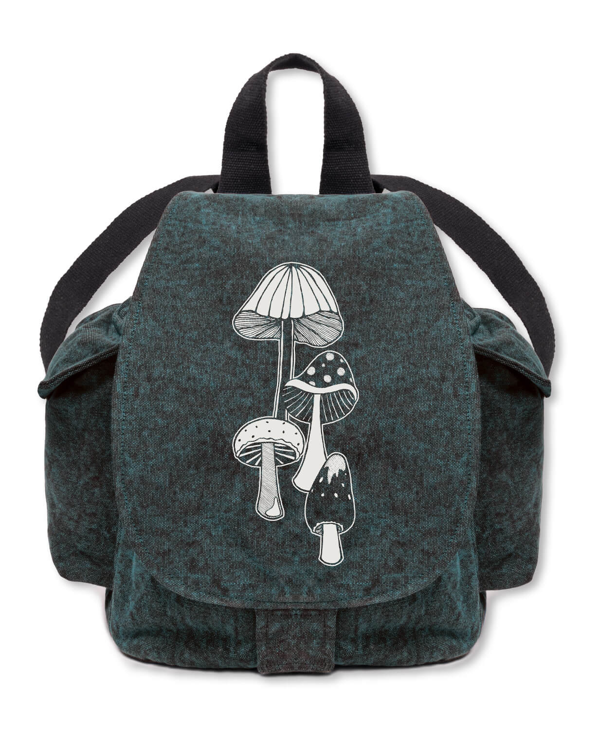Retro Mushrooms Slouchy Backpack