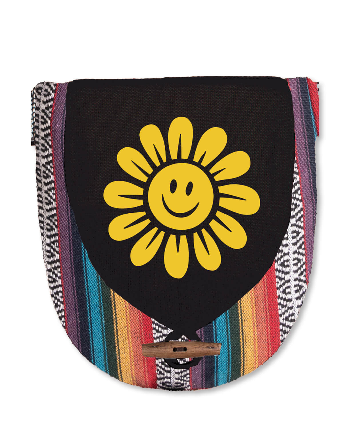 Happy Daisy Hip Bag - Black