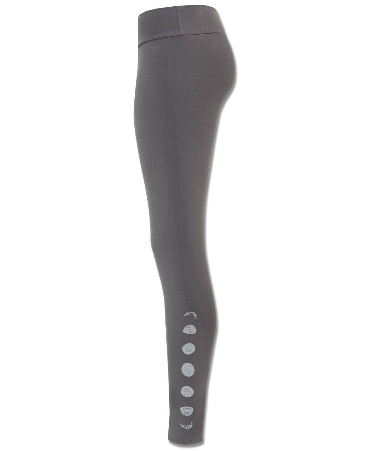 Lunar Phases Organic Cotton Leggings - Charcoal