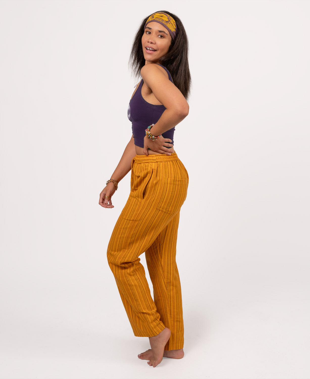 Amethyst Crystal Organic Cropped Tank Top-3 Women