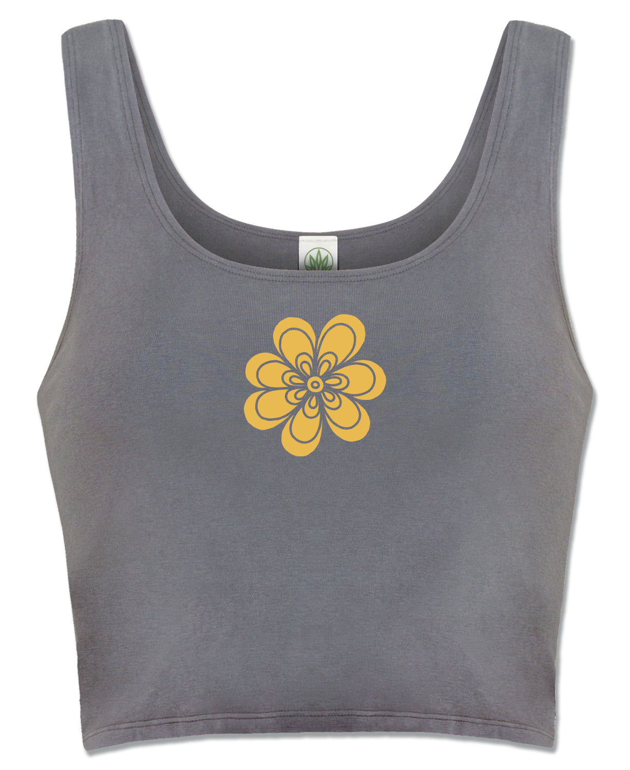 Closeout! Flower Daydream Organic Cropped Tank Top