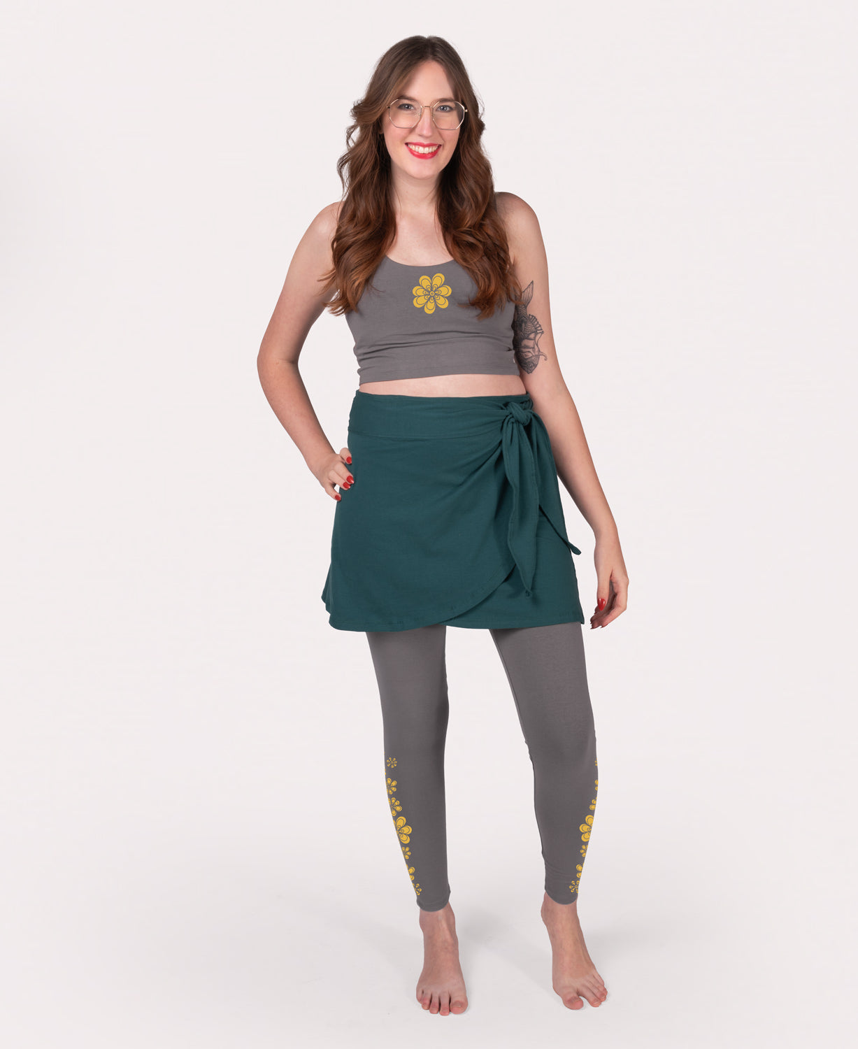 Closeout! Flower Daydream Organic Cropped Tank Top Women