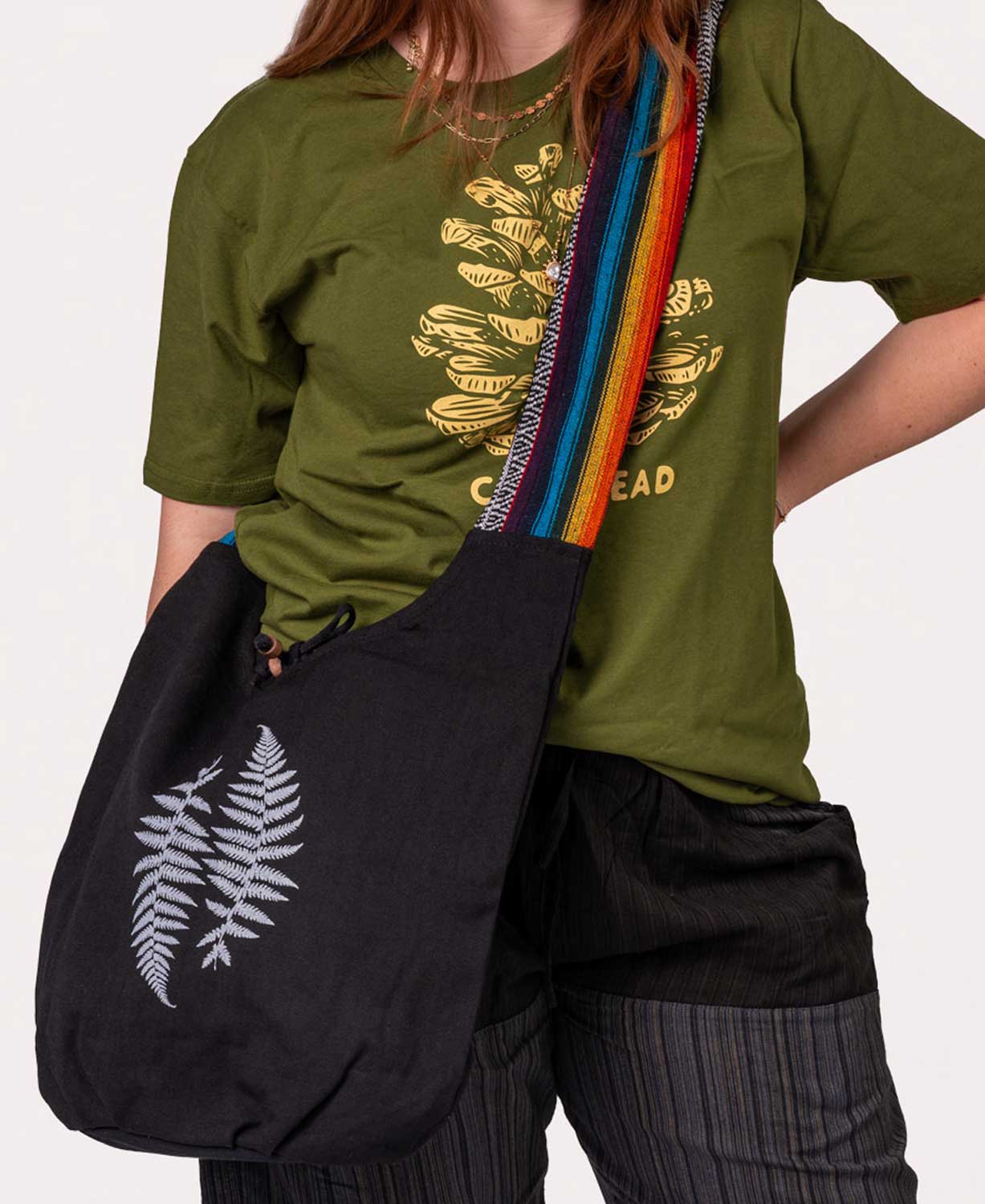 Ferns Boho Bag - Black