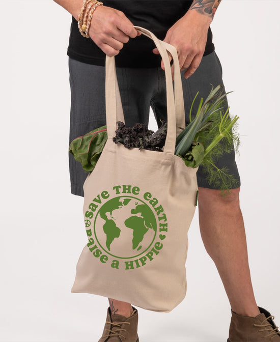 Raise a Hippie Eco Tote Bag - Hippie Tote Bag | Eco Totes | Soul Flower