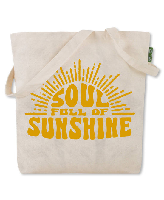 Soul Full of Sunshine Eco Tote Bag - Soul Tote Bag | Hippie Tote Bags | Soul Flower