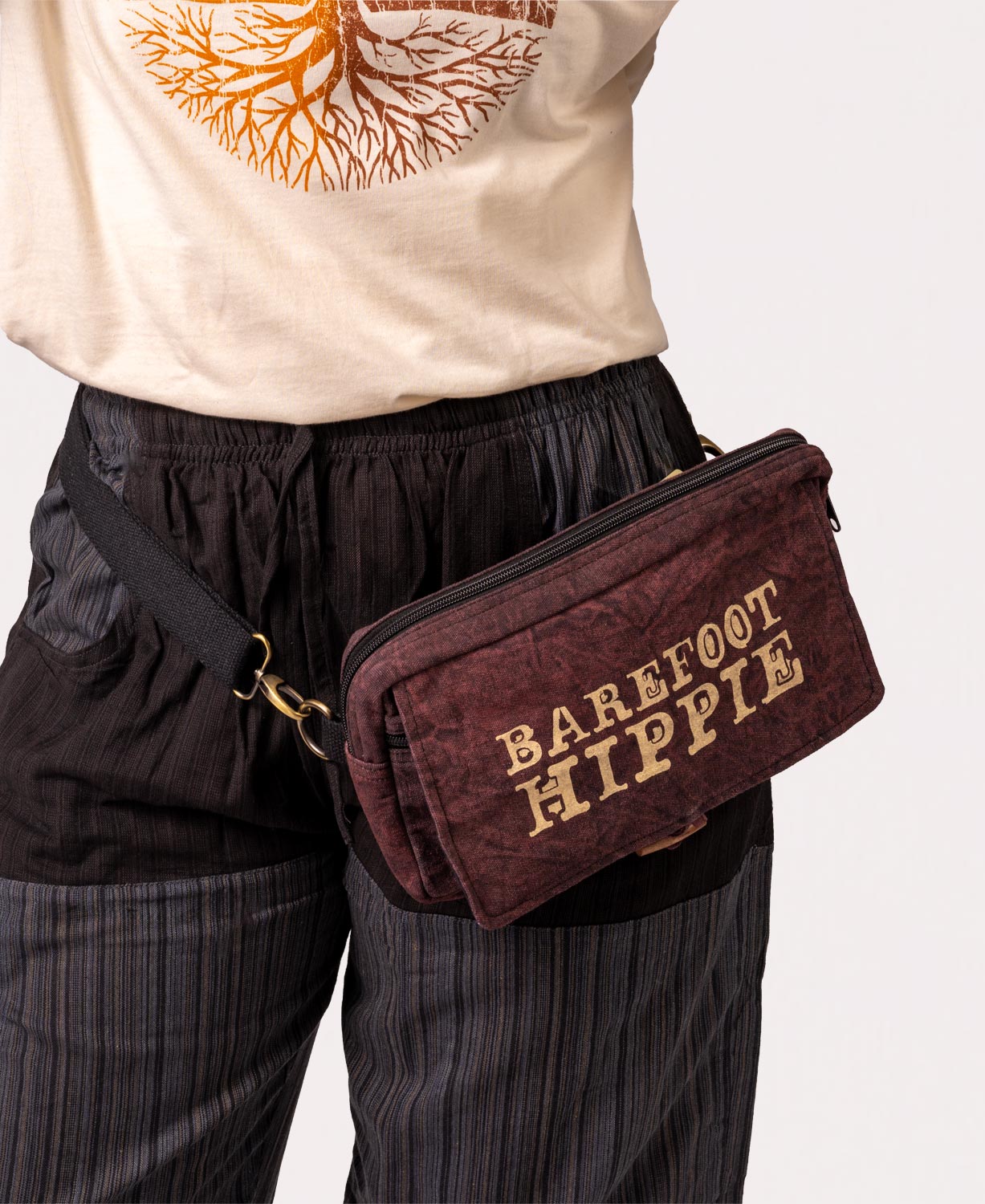 Barefoot Hippie Hip Sling Bag-2