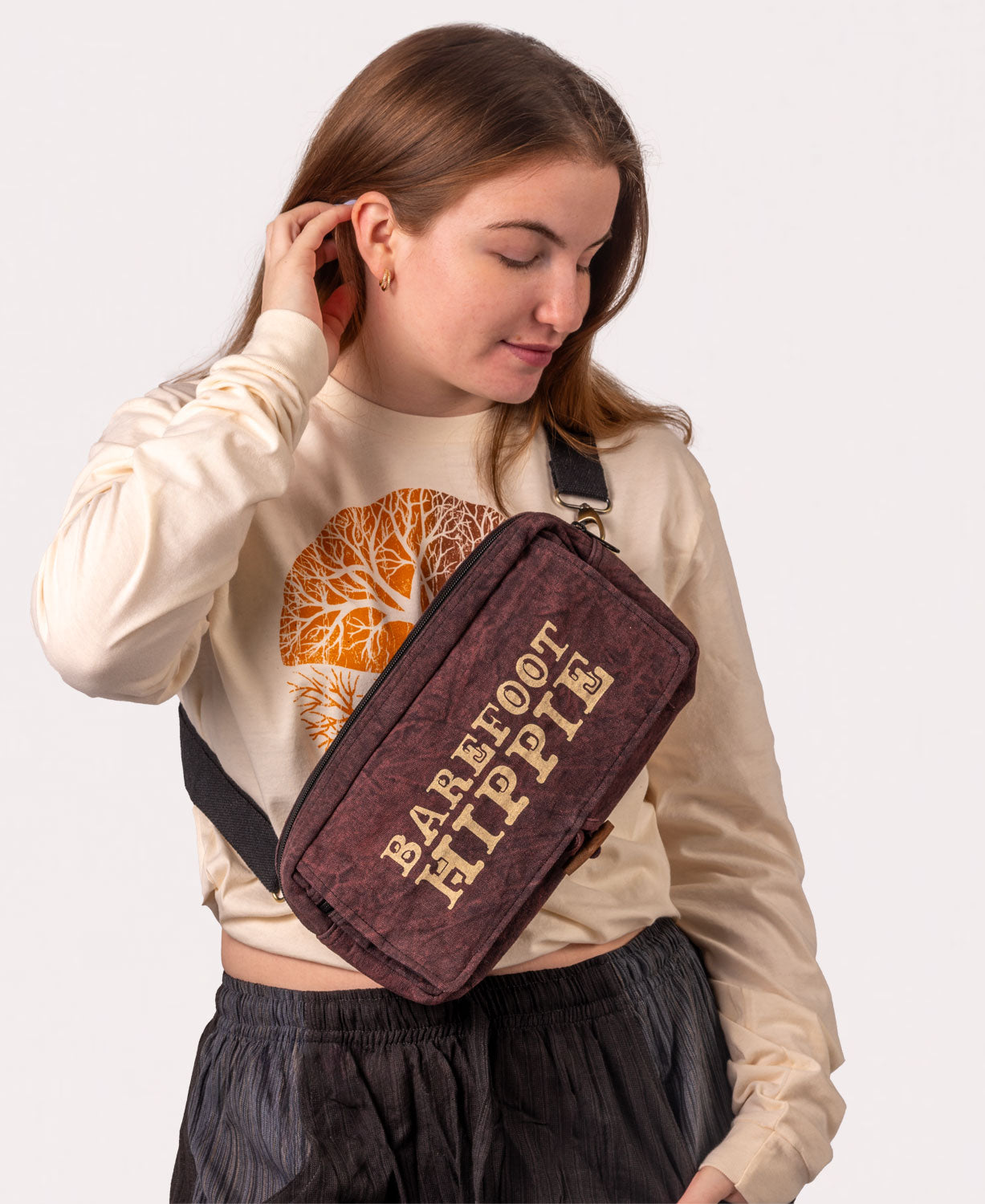 Barefoot Hippie Hip Sling Bag