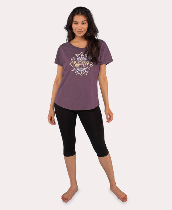 Kindness Matters Slouch Top - Kindness T-Shirt | Hippie Tees | Soul Flower Women