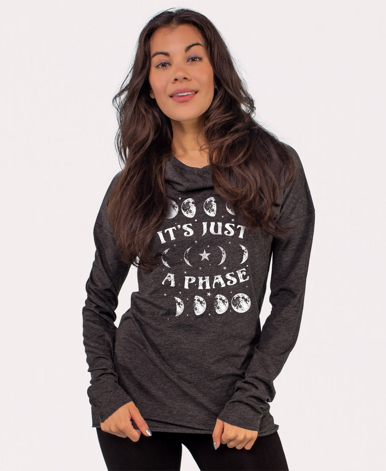 It's Just A Phase Cowl Yoga Hoody Women