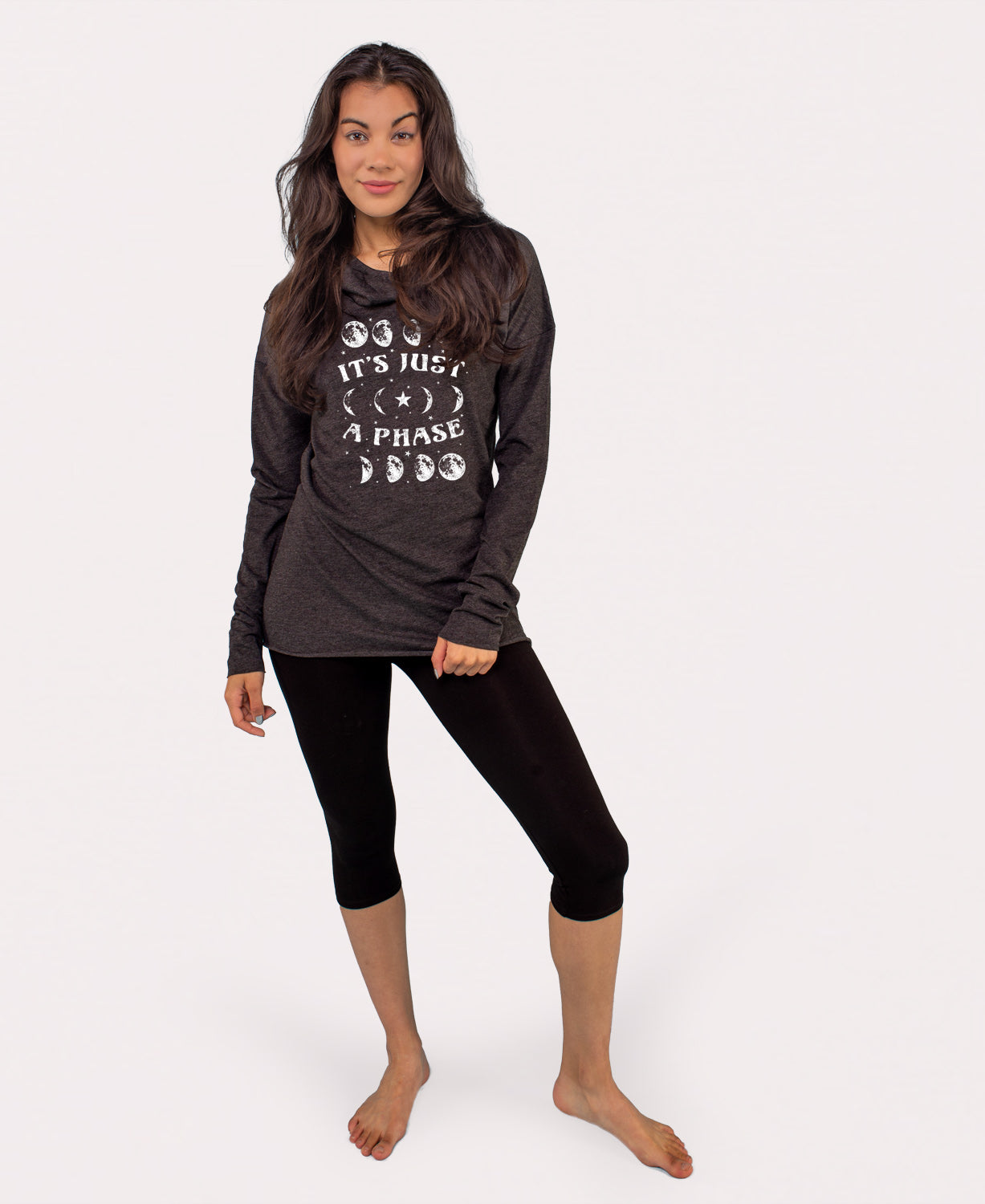 It's Just A Phase Cowl Yoga Hoody Women