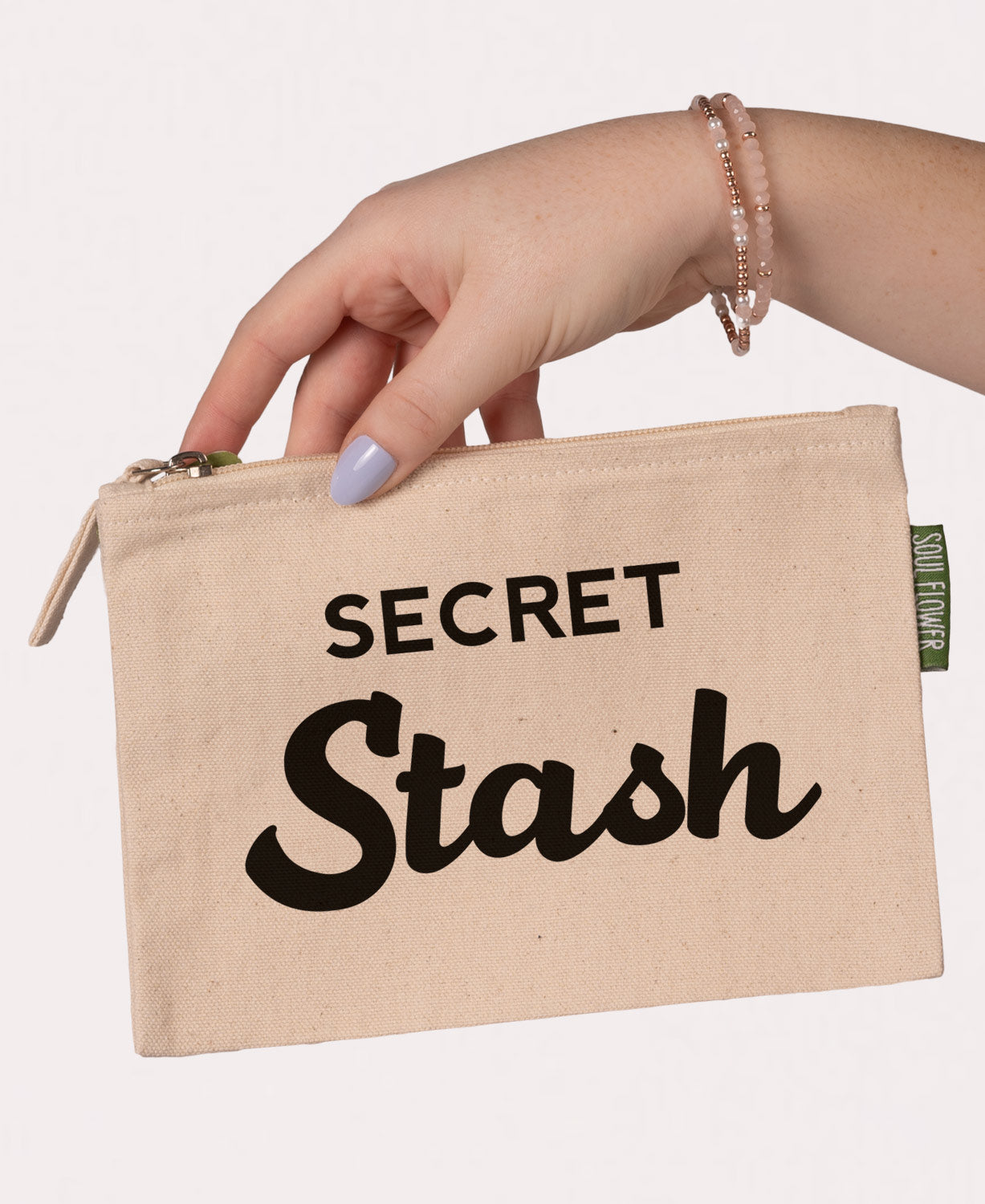 Secret Stash Large Zipper Pouch