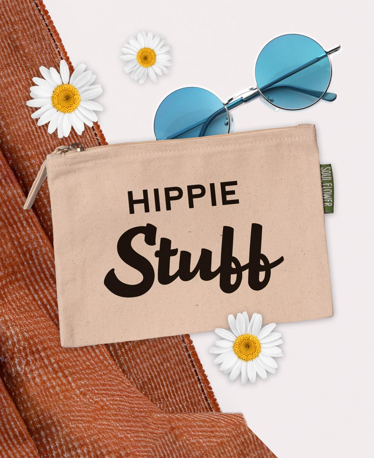 Hippie Stuff Large Zipper Pouch