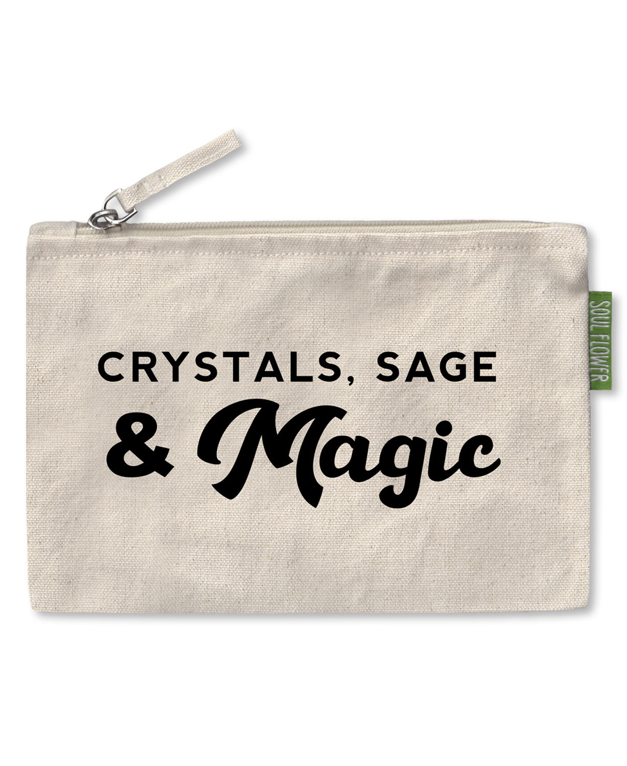 Crystals, Sage & Magic Large Zipper Pouch