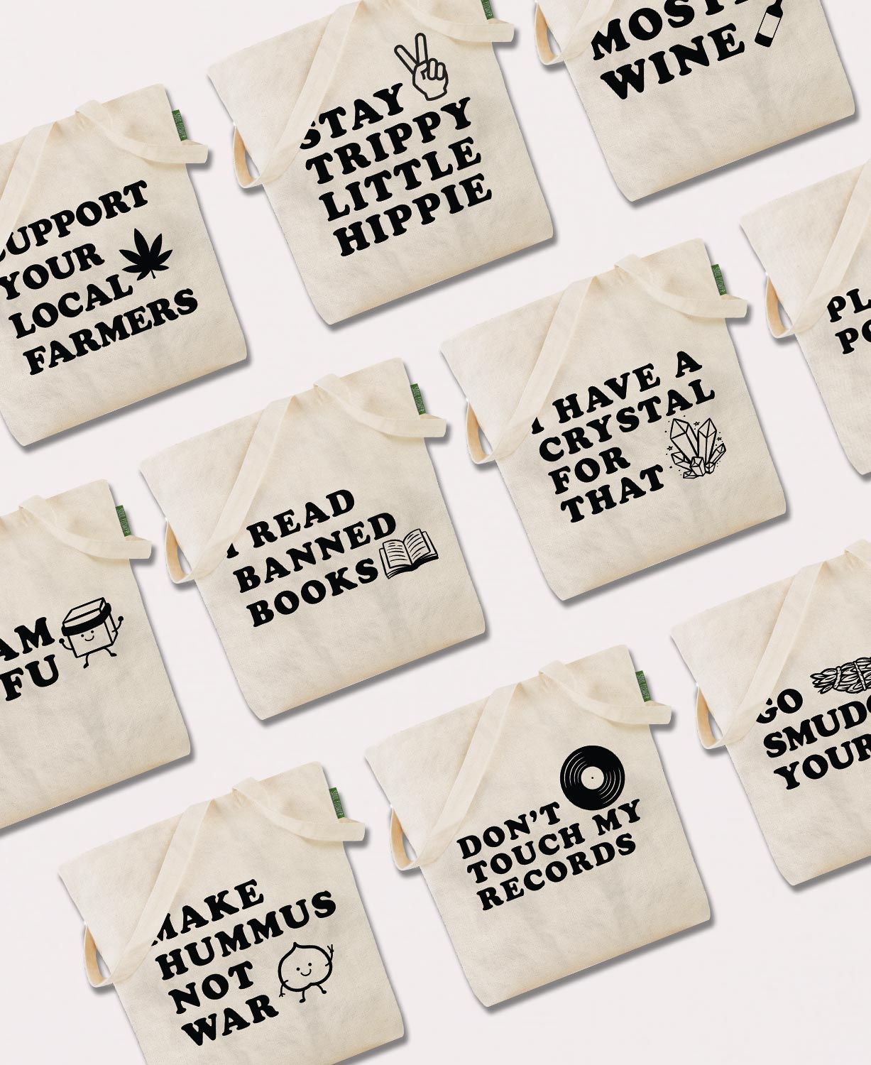 Sassy Tote Bag Pack - 10 Tote Bags