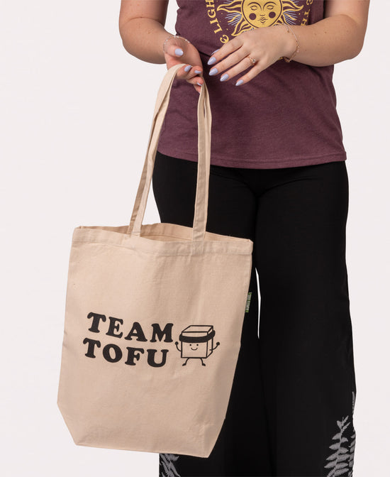 Team Tofu Tote Bag - Tofu Tote Bag | Funny Tote Bags | Soul Flower