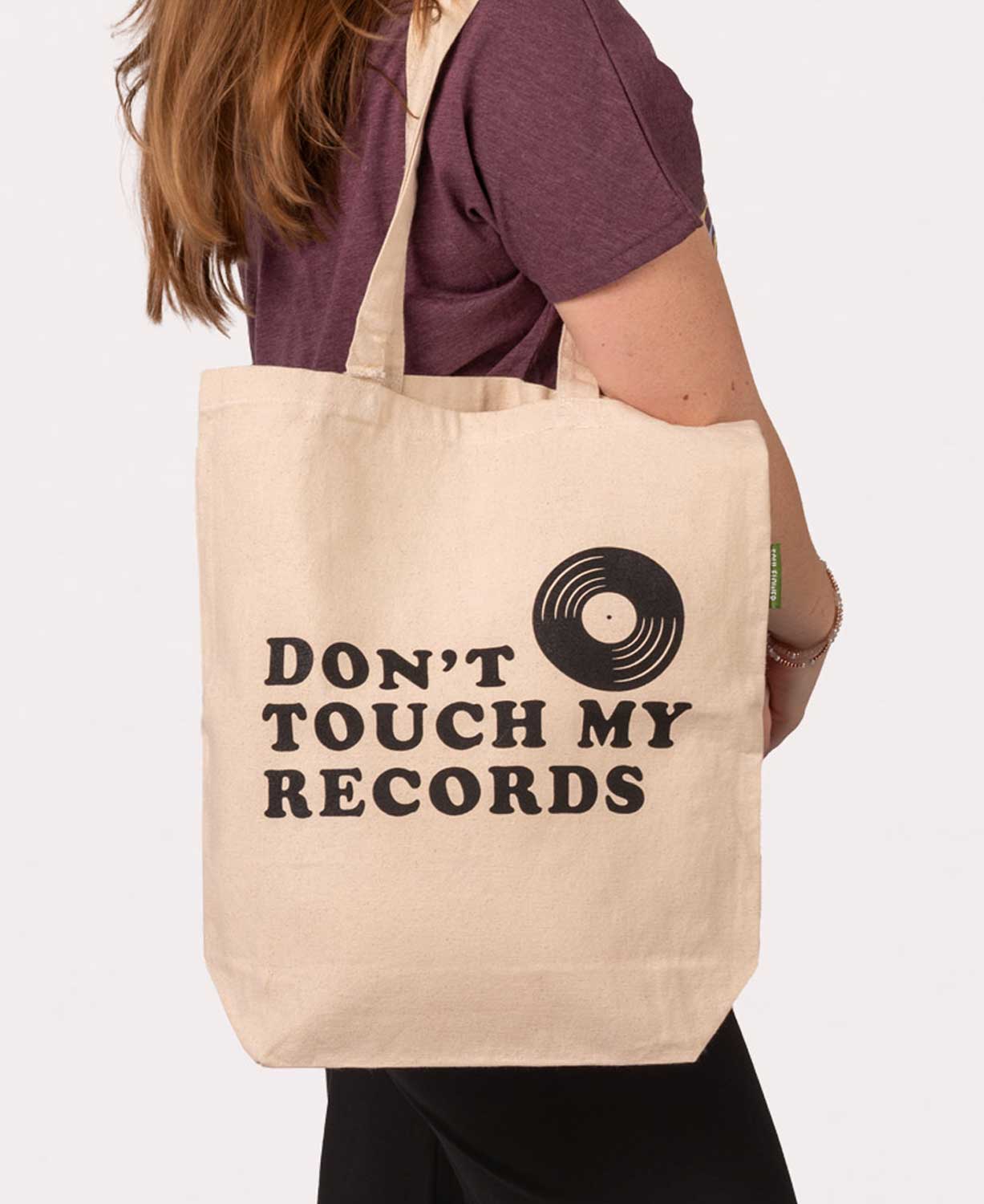 Don't Touch My Records Tote Bag