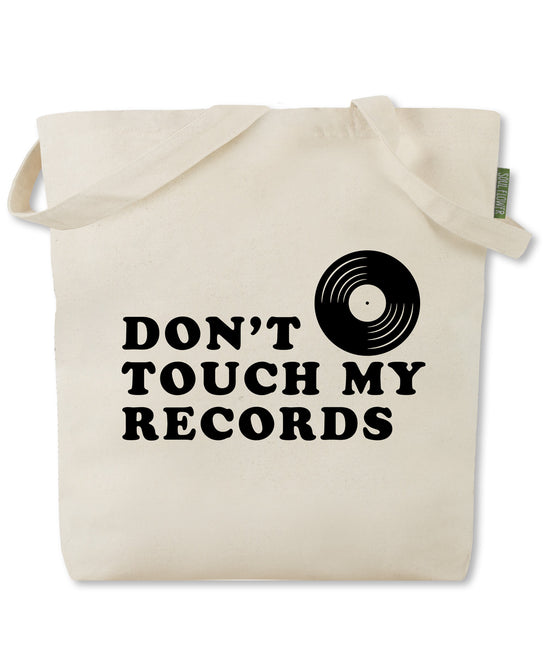 Don't Touch My Records Tote Bag - Record Collector Tote Bag | Soul Flower