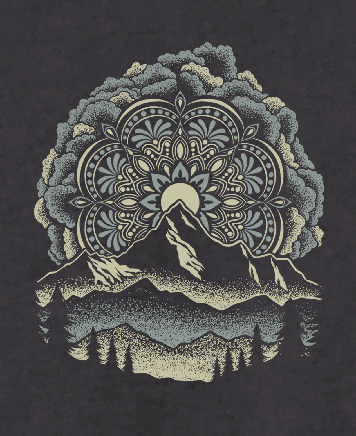 Summit Solstice Mandala Cowl Yoga Hoody