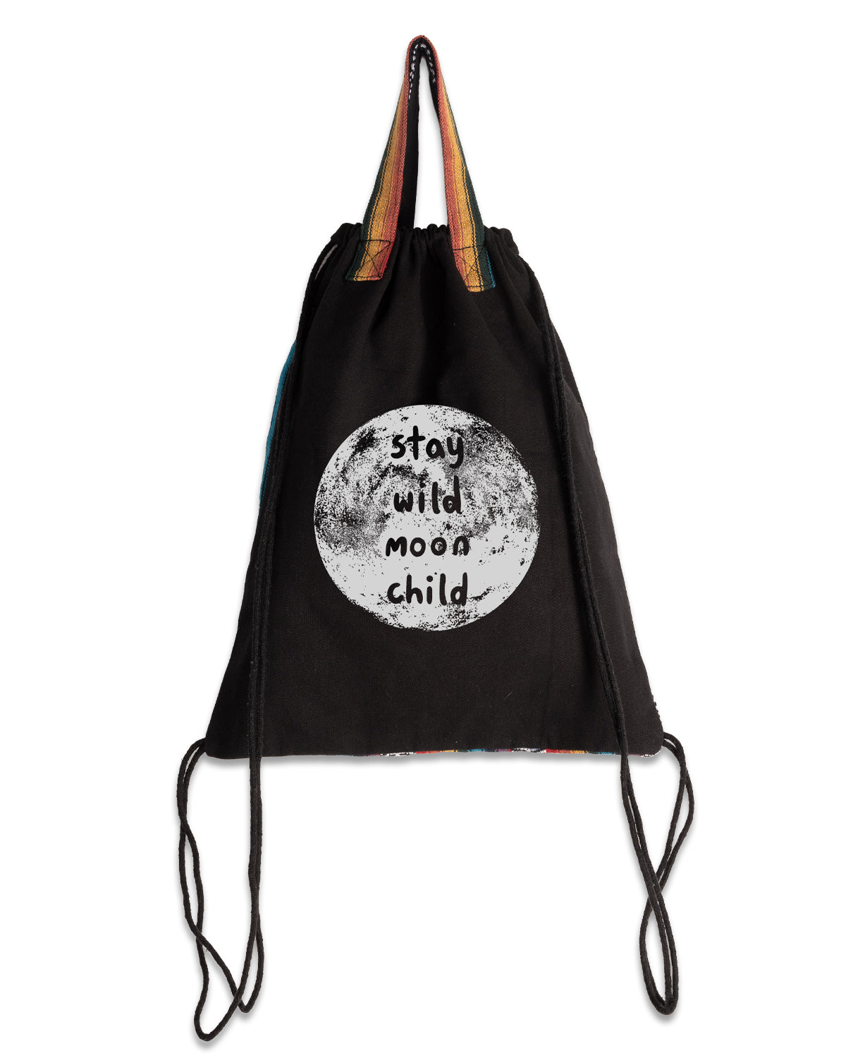 Stay Wild Moon Child Cinch String Backpack
